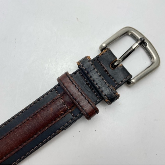 PIERRE Cardin Paris Men’s Size 38 Two Tone Belt - Picture 3 of 14
